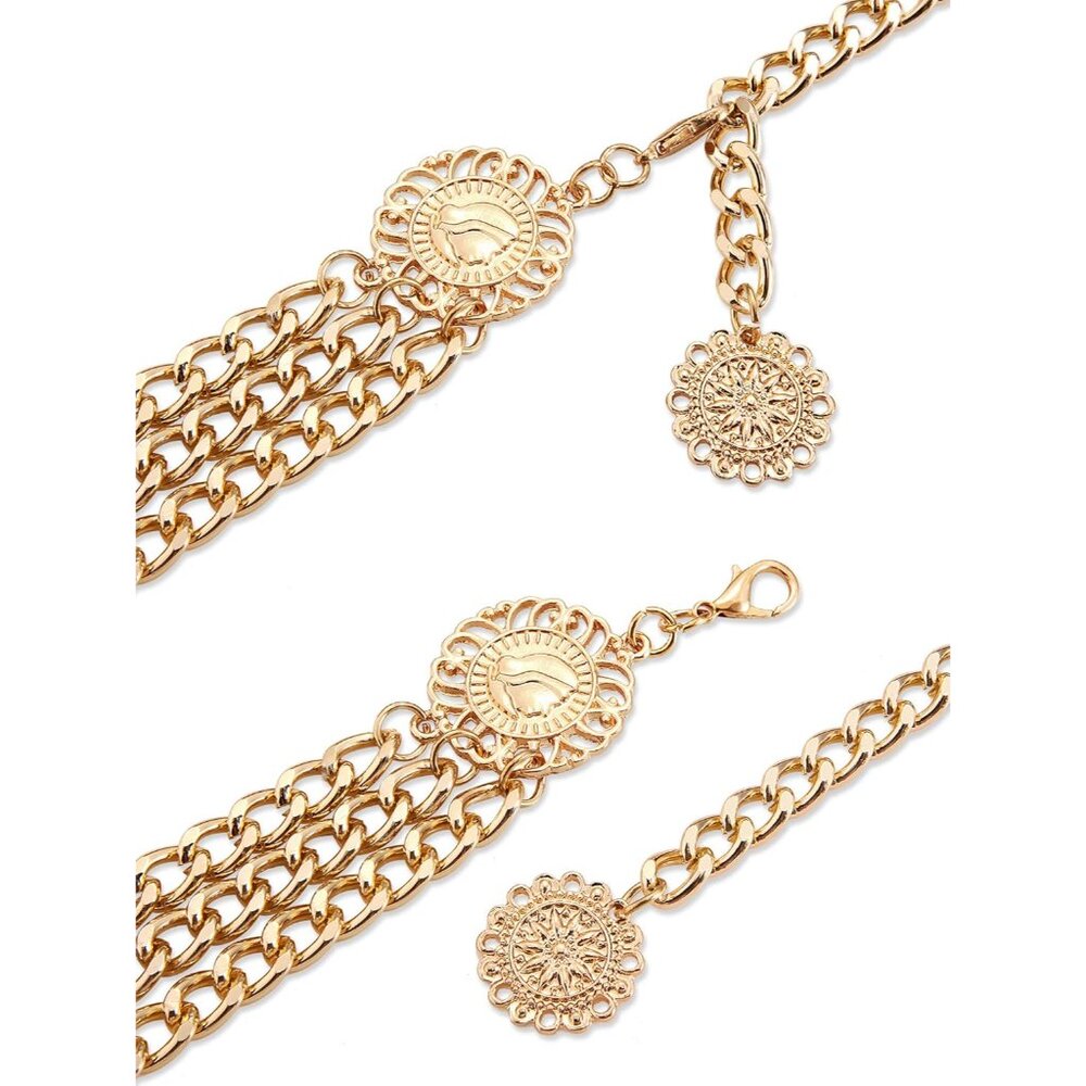 Stunning Multi-Layer Alloy Waist Chains For Women… - image 4